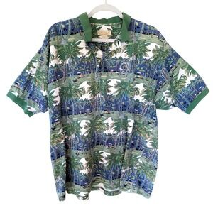 VTG Kahala Hawaiian Islands Polo Shirt XL Tropical Golf Cotton USA 90s Resort